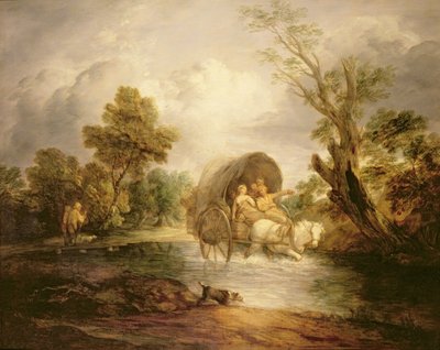 A Country Cart crossing a Ford, c.1786 by Thomas Gainsborough